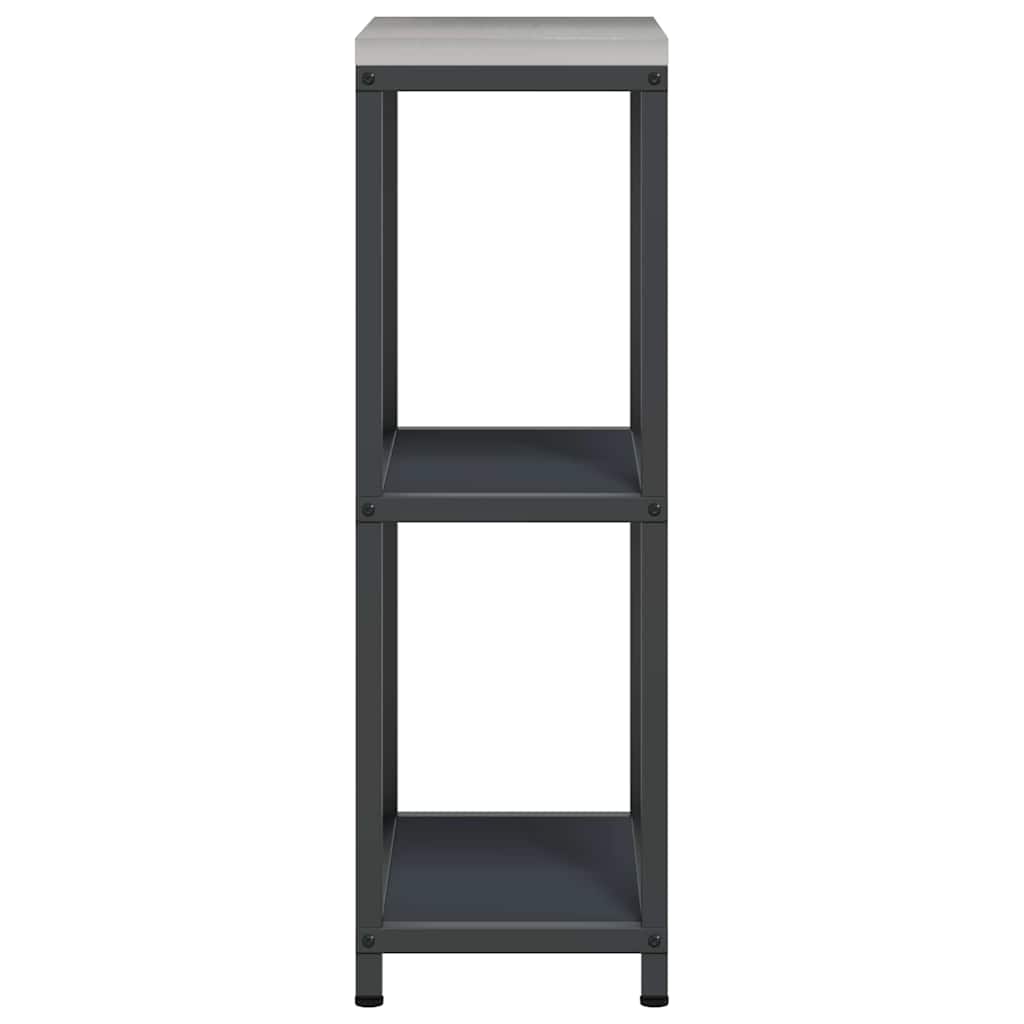 Kitchen Storage Shelf with Shelf with Storage Anthracite Steel